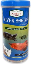 Amzey River Shrimp Freeze-Dried Turtle & Fish Food, 1.7-oz jar