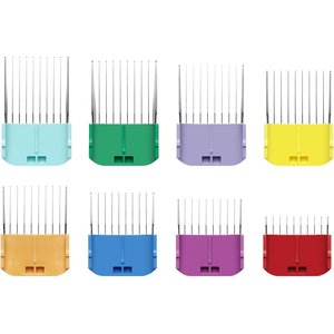 Andis Adjustable Stainless Steel Blade Attachment Combs, 8 count