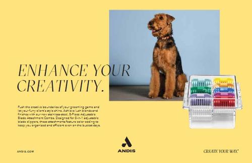 Show full view: Andis Adjustable Stainless Steel Blade Attachment Combs, 8 count slide 3 of 5