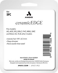 Andis CeramicEdge Detachable Blade. #5FC, 1/4" - 6.3 mm slide 2 of 3