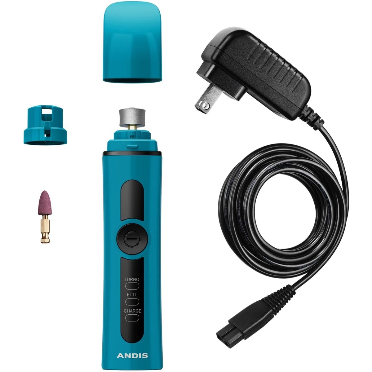 Andis Cordless 2-Speed Dog, Cat & Small Pet Nail Grinder, Blue