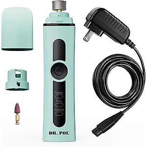 Andis Dr. Pol Cordless 2-Speed Dog, Cat & Small Pet Nail Grinder, Light Blue