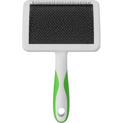 Andis Andis Firm Slicker Dog Grooming Brush, Green/White, Large