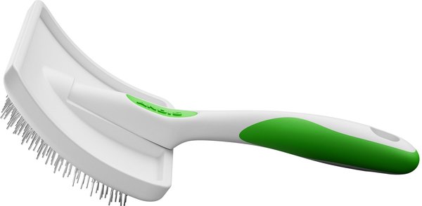 Show full view: Andis Firm Slicker Dog Grooming Brush, Green/White, Large slide 4 of 4
