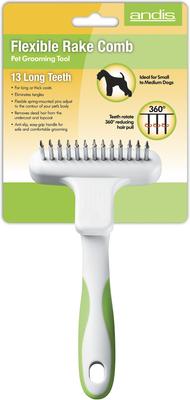Show full view: Andis Flexible Dog Rake, Green/White slide 3 of 4