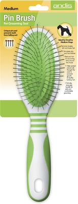 Show full view: Andis Pin Brush, Green/White, Medium slide 3 of 5