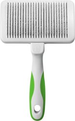 Andis Self-Cleaning Dog Slicker Brush, Green/White