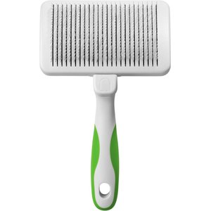 Andis Self-Cleaning Dog Slicker Brush, Green/White