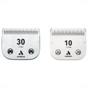 Andis UltraEdge Detachable Blade, #10, 1/16", 1.5mm + UltraEdge Detachable Blade, #30, 1/50", 0.5mm