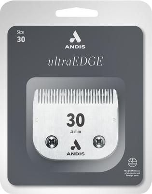 Show full view: Andis UltraEdge Detachable Blade, #10, 1/16", 1.5mm + UltraEdge Detachable Blade, #30, 1/50", 0.5mm slide 7 of 9