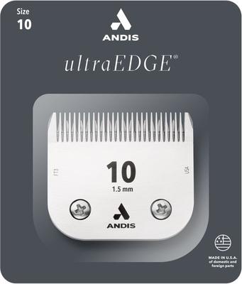 Show full view: Andis UltraEdge Detachable Blade, #10, 1/16", 1.5mm + UltraEdge Detachable Blade, #7FC, 1/8-in, 3.2mm slide 3 of 10