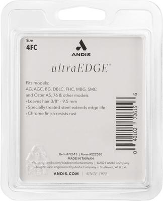 Show full view: Andis UltraEdge Detachable Blade, #4FC, 3/8" - 9.5 mm slide 3 of 4