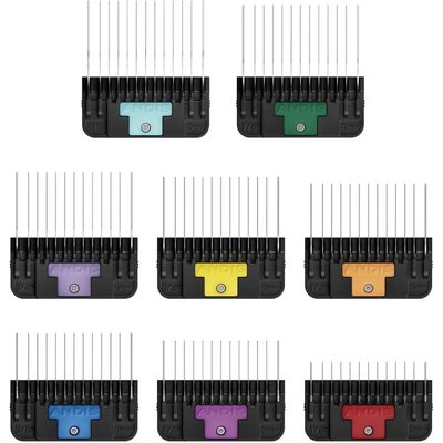 Andis Andis Wide Blade 8-Piece Dog, Cat & Small Pet Grooming Combs