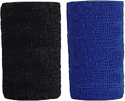 Andover Healthcare CoFlex Vet Horse, Dog & Cat Bandage, Black, 4-in & Andover Healthcare CoFlex Vet Horse, Dog & Cat Bandage, Blue, 4-in