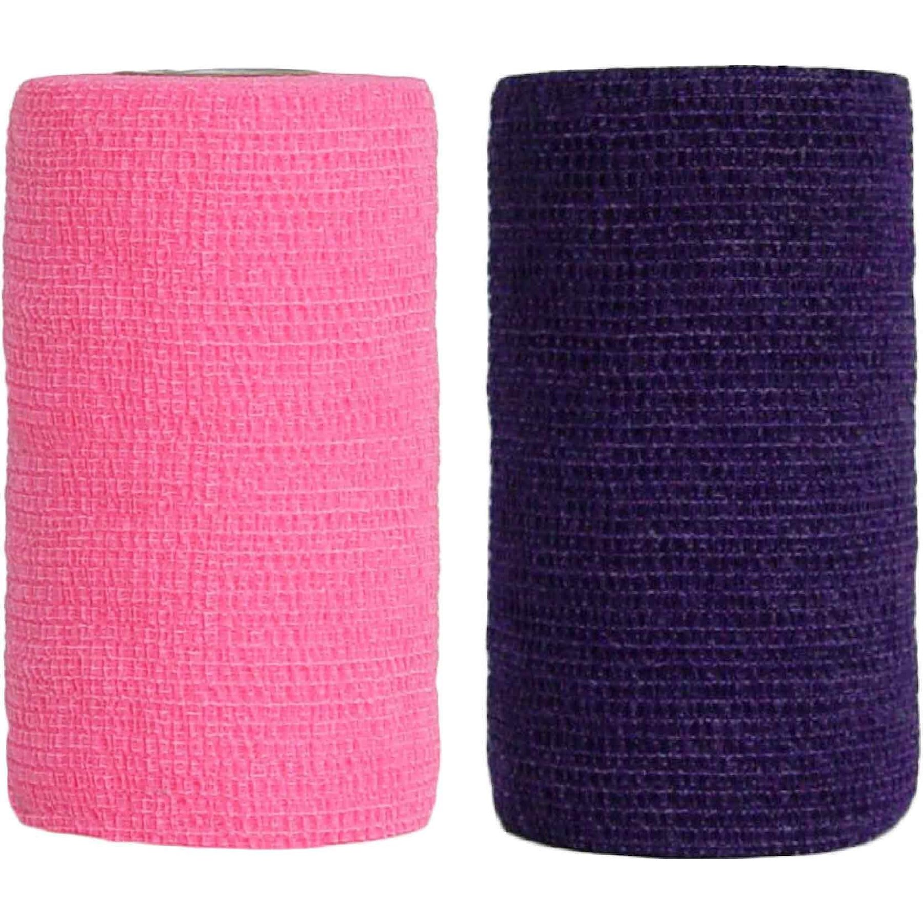 Andover Healthcare CoFlex Vet Horse, Dog & Cat Bandage, Neon Pink, 4-in & Andover Healthcare CoFlex Vet Horse, Dog & Cat Bandage, Purple, 4-in