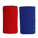 Andover Healthcare CoFlex Vet Horse, Dog & Cat Bandage, Red, 4-in & Andover Healthcare CoFlex Vet Horse, Dog & Cat Bandage, Blue, 4-in