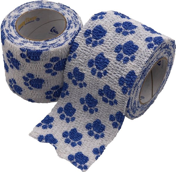 Dog Cat Bandage ANDOVER HEALTHCARE PetFlex Paw Print Dog