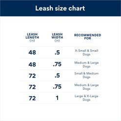 Angel Alpine Padded Leather Dog Leash, Black, 48 x 3/4-in slide 2 of 2