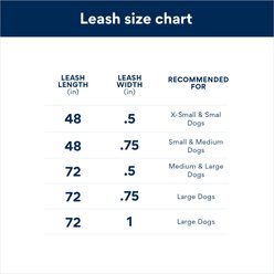 Angel Alpine Padded Leather Dog Leash, Black, 72 x 1/2-in slide 2 of 2