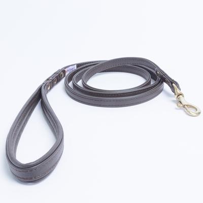 Show full view: Angel Alpine Padded Leather Dog Leash, Brown, 72 x 1/2-in slide 4 of 5
