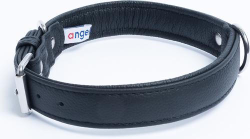Show full view: Angel Alpine Padded Leather Standard Dog Collar, Black, 20 x 1-in slide 2 of 6
