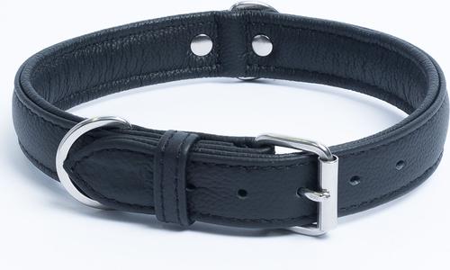 Show full view: Angel Alpine Padded Leather Standard Dog Collar, Black, 20 x 1-in slide 3 of 6