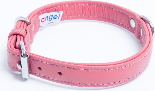 Show full view: Angel Alpine Padded Leather Standard Dog Collar, Pink, 16 x 3/4-in slide 2 of 6