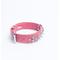 Show in main carousel: Angel Amsterdam Multi-line Spiked Leather Dog Collar, Bubblegum Pink, Large: 16 to 20-in neck, 1.5-in wide slide 3 of 7