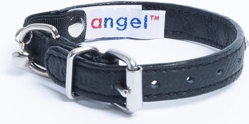 Show full view: Angel Athens Rhinestone Standard Cat Collar, Black, 12 x 1/2-in slide 3 of 6