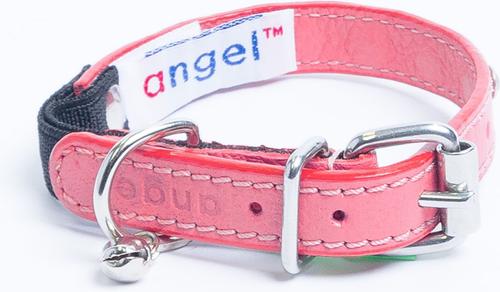 Show full view: Angel Athens Rhinestone Standard Cat Collar, Pink, 12 x 1/2-in slide 3 of 5