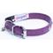 Show in main carousel: Angel Athens Rhinestone Standard Cat Collar, Purple, 12 x 1/2-in slide 2 of 4