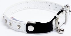 Angel Athens Rhinestone Standard Cat Collar, White, 10 x 1/2-in slide 2 of 5