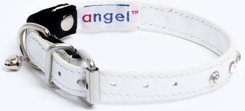 Show full view: Angel Athens Rhinestone Standard Cat Collar, White, 12 x 1/2-in slide 3 of 6