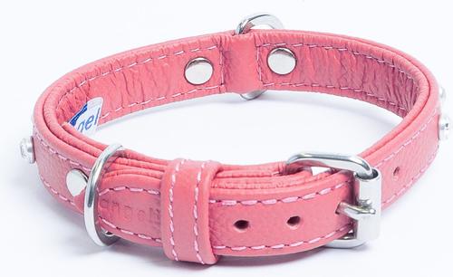 Show full view: Angel Athens Rhinestone Standard Dog Collar, Pink, 12 x 5/8-in slide 3 of 7