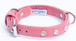 Angel Athens Rhinestone Standard Dog Collar, Pink, 14 x 3/4-in slide 2 of 6
