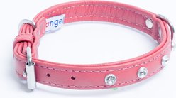 Angel Athens Rhinestone Standard Dog Collar, Pink, 18 x 3/4-in slide 2 of 5