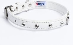 Angel Athens Rhinestone Standard Dog Collar, White, 16 x 3/4-in slide 2 of 5