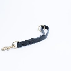 Angel Braided Tab Dog Leash, Black, Small: 1-ft long, 3/4-in wide