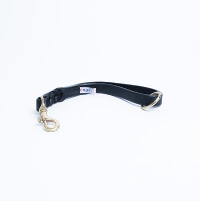 Show full view: Angel Braided Tab Dog Leash, Black, Small: 1-ft long, 3/4-in wide slide 2 of 2