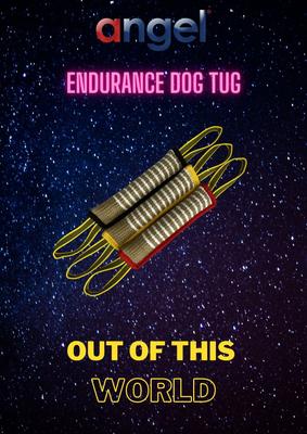 Show full view: Angel Endurance Jute Tug 2-Handle Tough Dog Tug Toy, Black slide 5 of 5