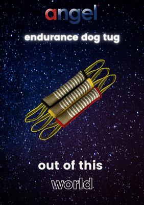 Show full view: Angel Endurance Jute Tug 2-Handle Tough Dog Tug Toy, Red slide 6 of 6