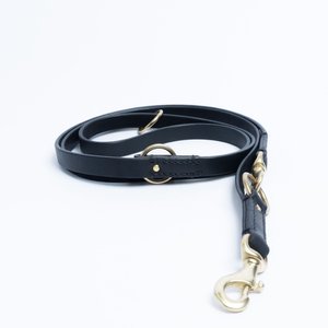 Angel Multi-Function Dog Leash, Black, Large: 8-ft long, 3/4-in wide