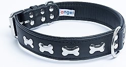 Angel Rotterdam Bones Standard Dog Collar, Black, 24" x 1.25" slide 2 of 5