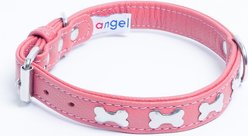 Angel Rotterdam Bones Standard Dog Collar, Pink, 14 x 3/4-in slide 2 of 5