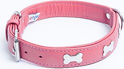 Angel Rotterdam Bones Standard Dog Collar, Pink, 20 x 1-in slide 2 of 5