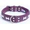 Show in main carousel: Angel Rotterdam Bones Standard Dog Collar, Purple, 24" x 1.25" slide 1 of 6