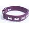 Show in main carousel: Angel Rotterdam Bones Standard Dog Collar, Purple, 24" x 1.25" slide 2 of 6