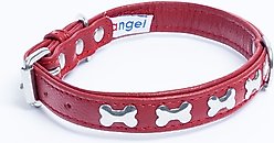 Angel Rotterdam Bones Standard Dog Collar, Red, 16 x 3/4-in slide 2 of 5