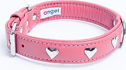 Angel Rotterdam Hearts Standard Dog Collar, Pink, 22 x 1-in slide 2 of 5
