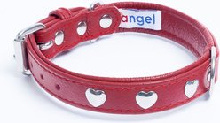 Angel Rotterdam Hearts Standard Dog Collar, Red, 16 x 3/4-in slide 2 of 5